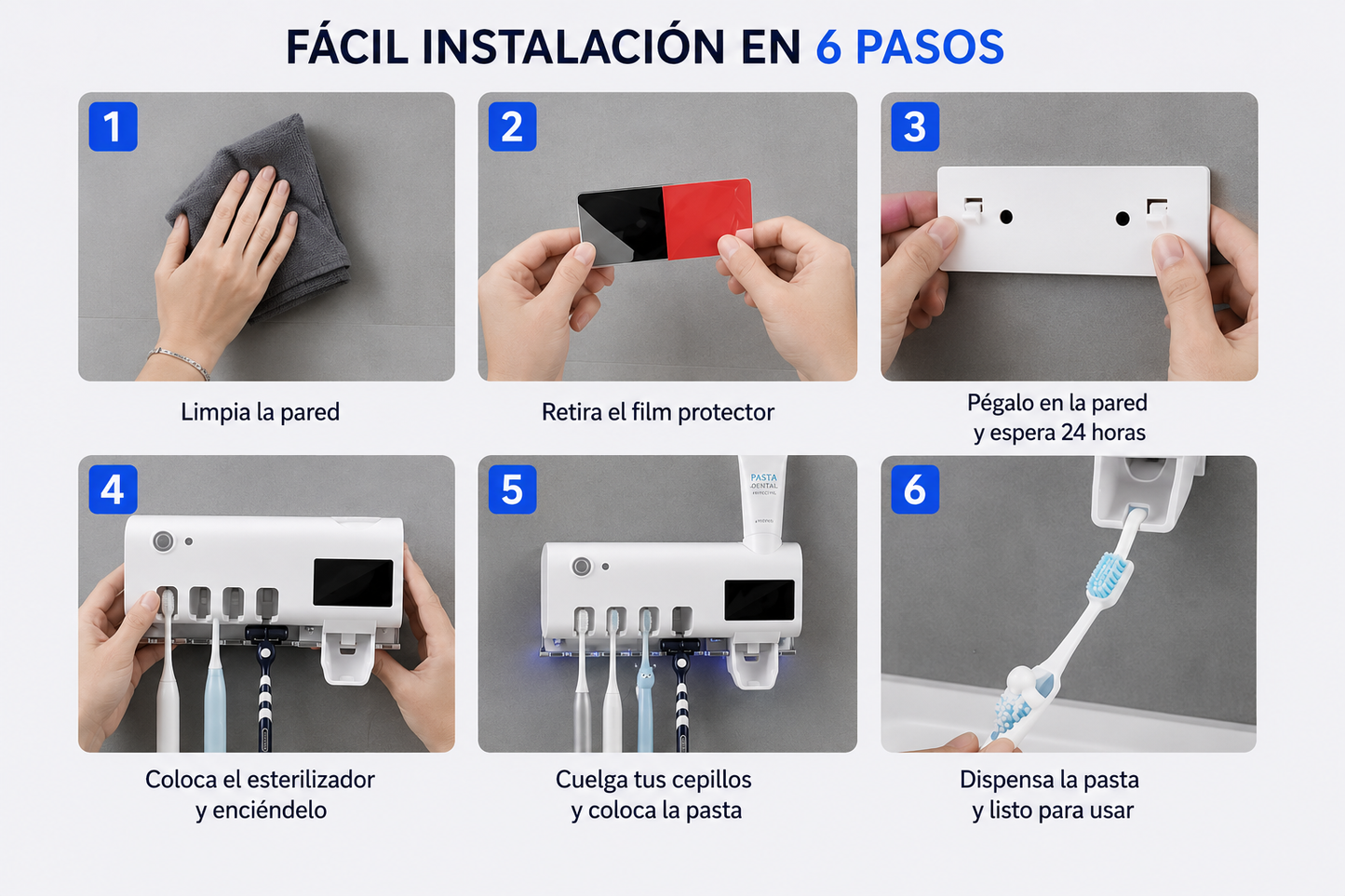 PureBrush™ Esterilizador UV inteligente