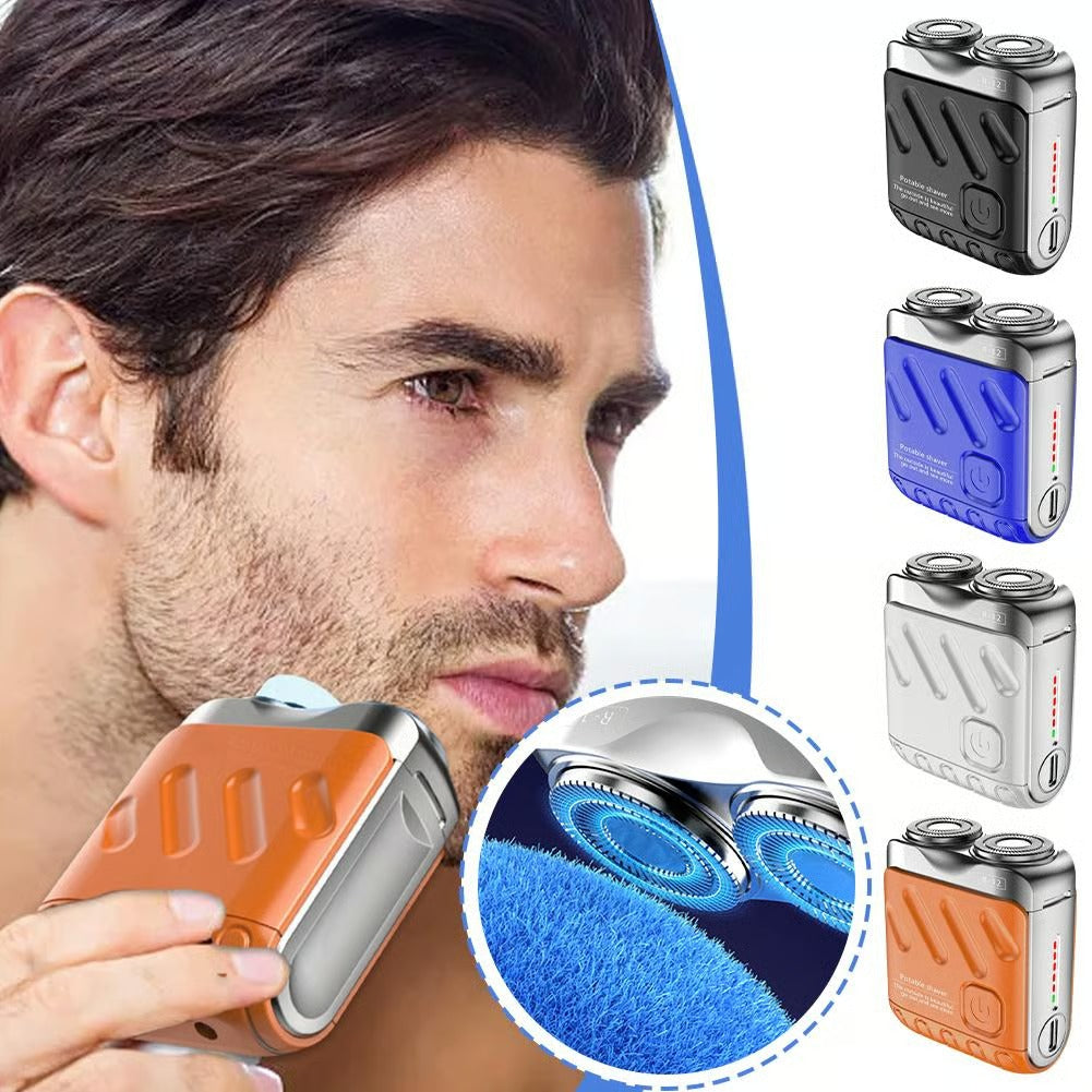 Afeitadora eléctrica portátil rotativa de doble anillo