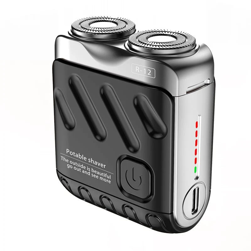 Afeitadora eléctrica portátil rotativa de doble anillo