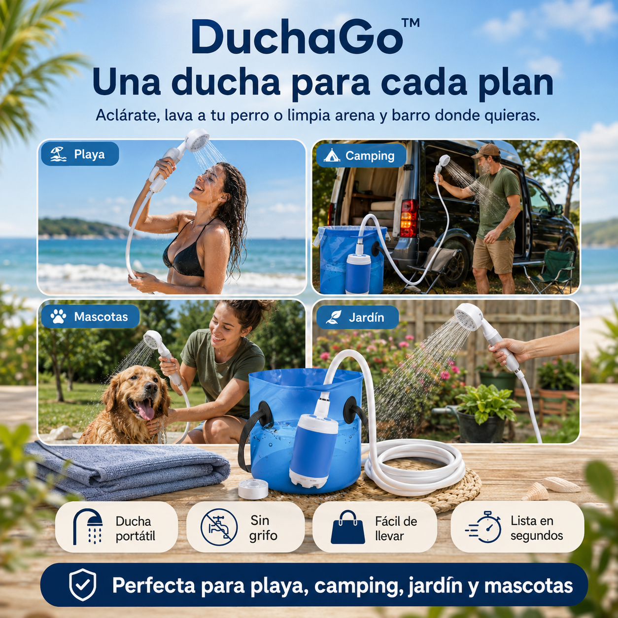 DuchaGo™ Ducha Portátil Premium