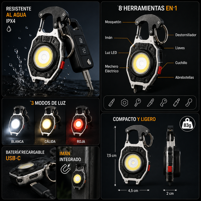 PocketPro™ – Linterna 8 en 1