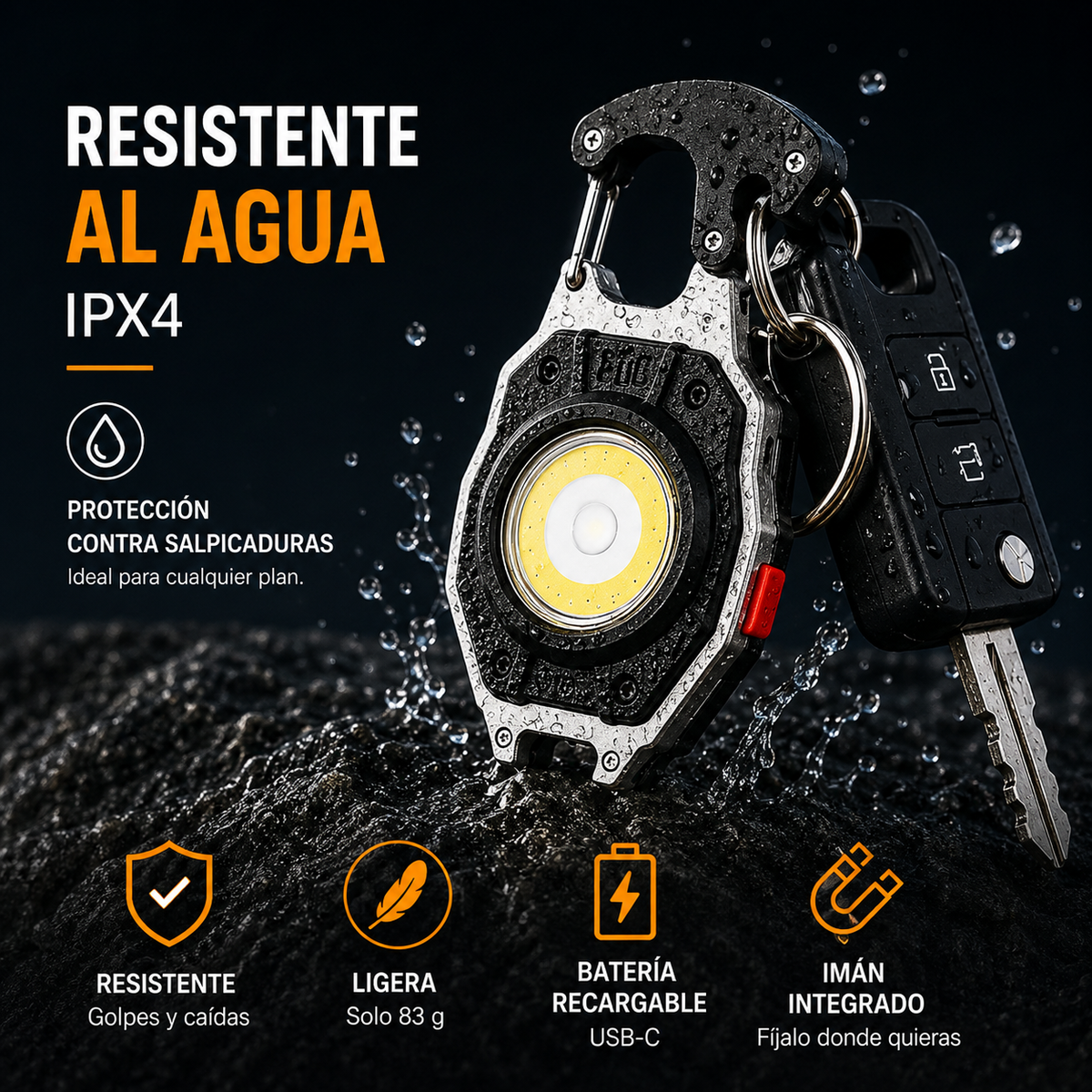 PocketPro™ – Linterna 8 en 1