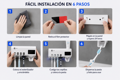 PureBrush™ Esterilizador UV inteligente