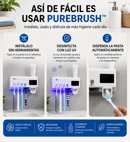 PureBrush™ Esterilizador UV inteligente