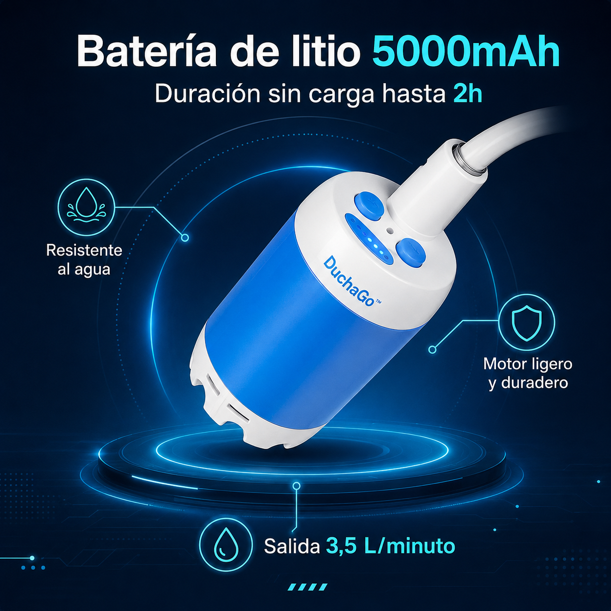 DuchaGo™ Ducha Portátil Premium