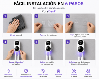 PureDent™ Esterilizador UV inteligente
