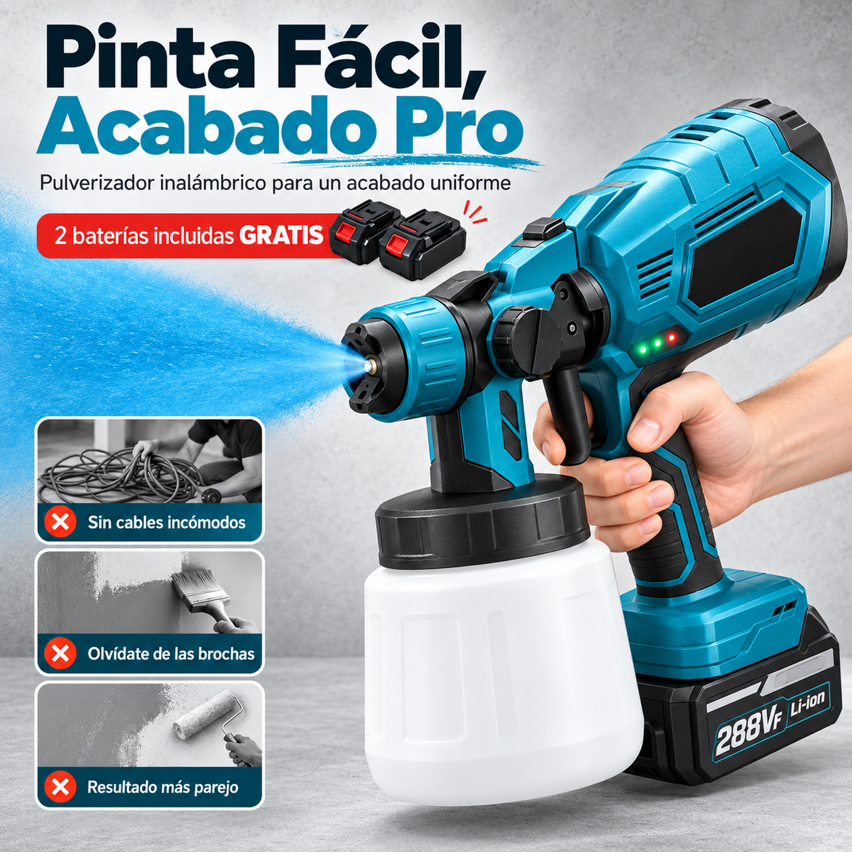 PintaPro™ Pistola de pintura eléctrica por pulverizacion