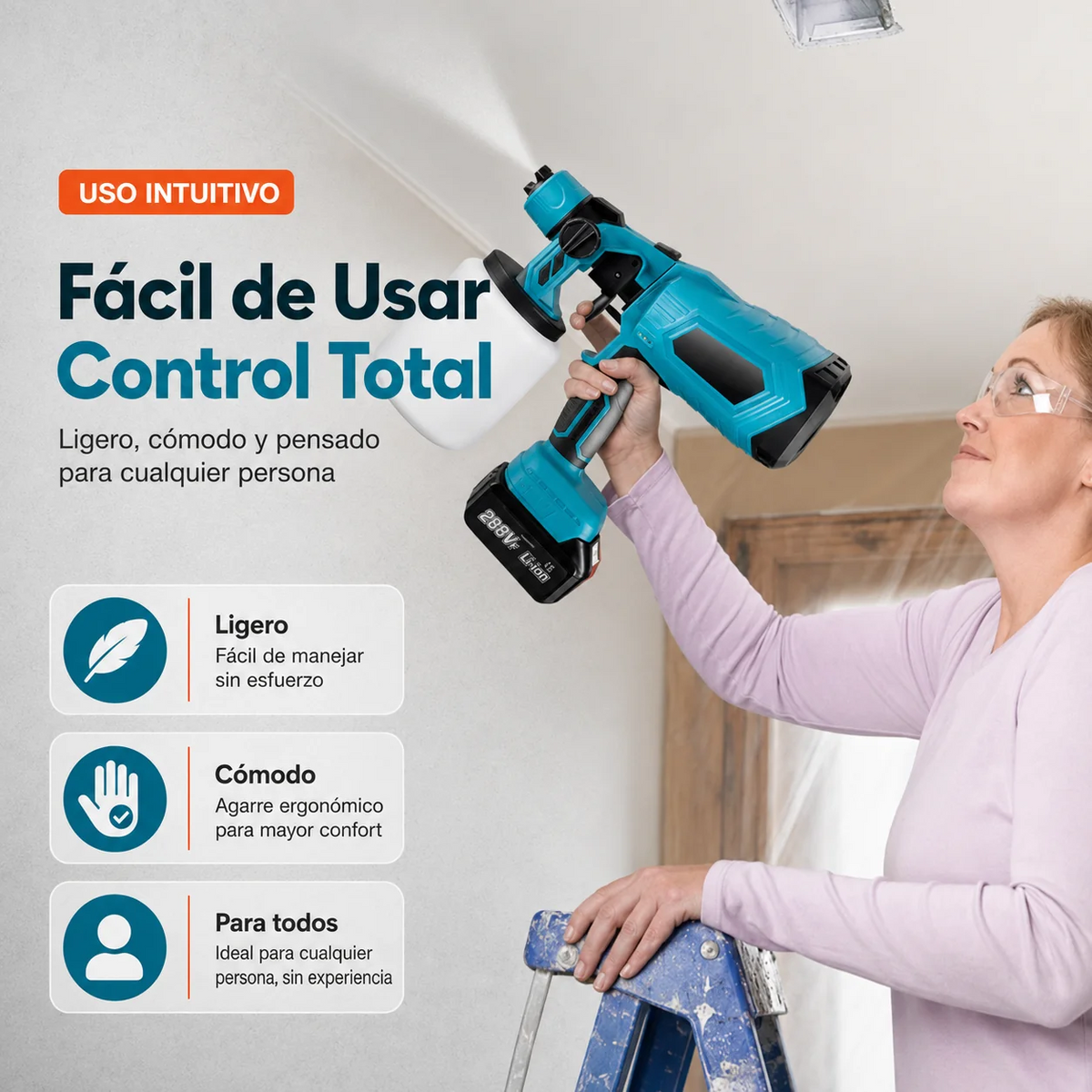 PintaPro™ Pistola de pintura eléctrica por pulverizacion