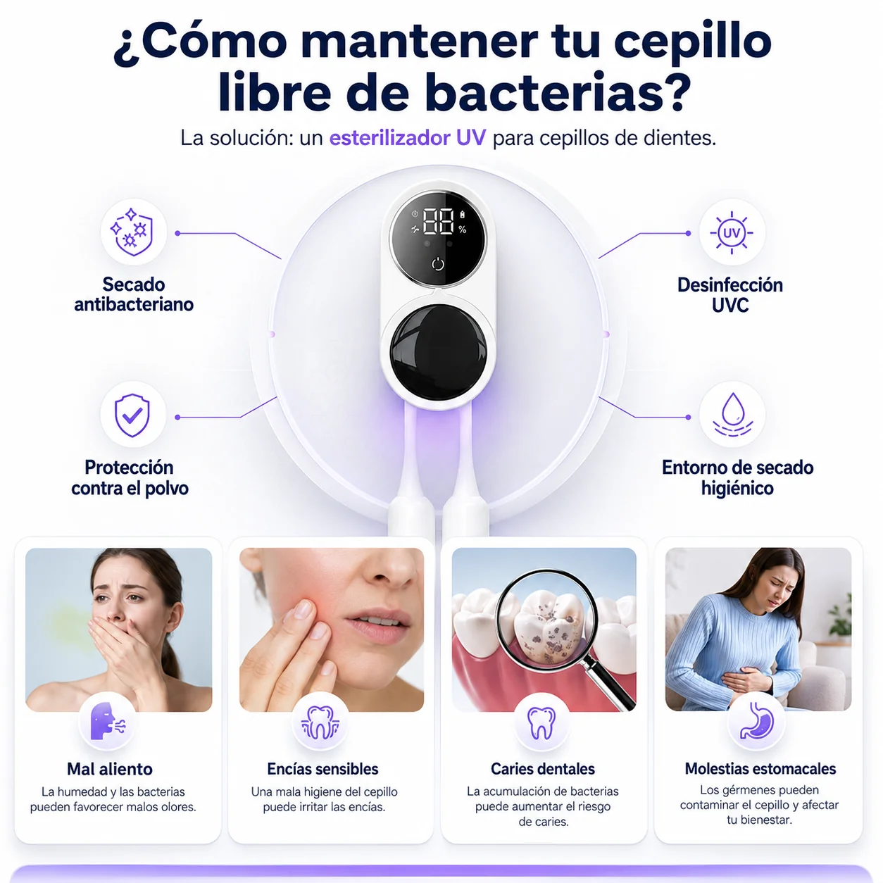 PureDent™ Esterilizador UV inteligente