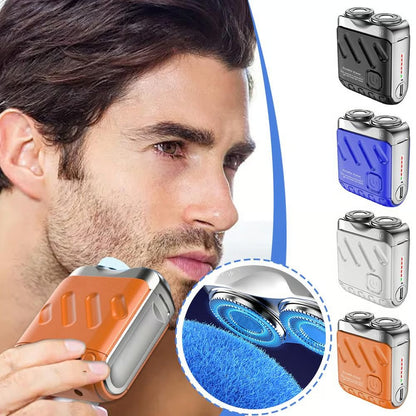 Afeitadora eléctrica portátil rotativa de doble anillo